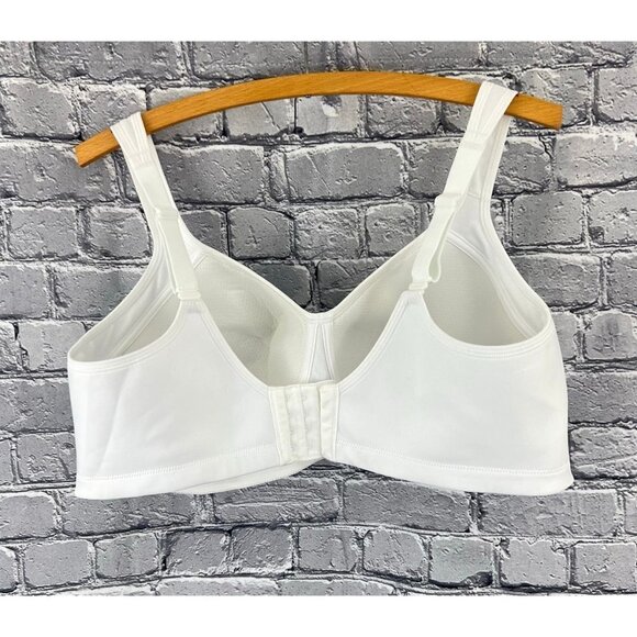 Vanity Fair Mid-Impact Wire-Free Sports Bra 716500 White New - Picture 5 of 7